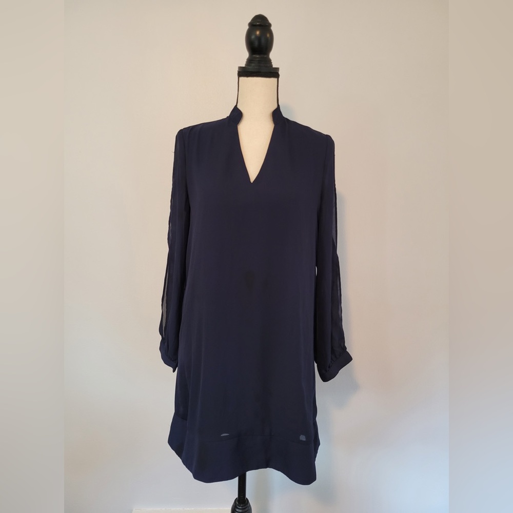 Navy blue robe dress